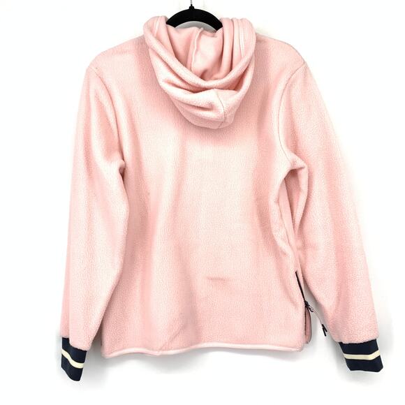 Kari Traa Rothe Hoodie Sweatshirt Womens Size Small Pearl Pink Black Cuffs - Picture 2 of 10